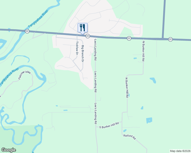 map of restaurants, bars, coffee shops, grocery stores, and more near 39515 Lee's Landing Road in Ponchatoula