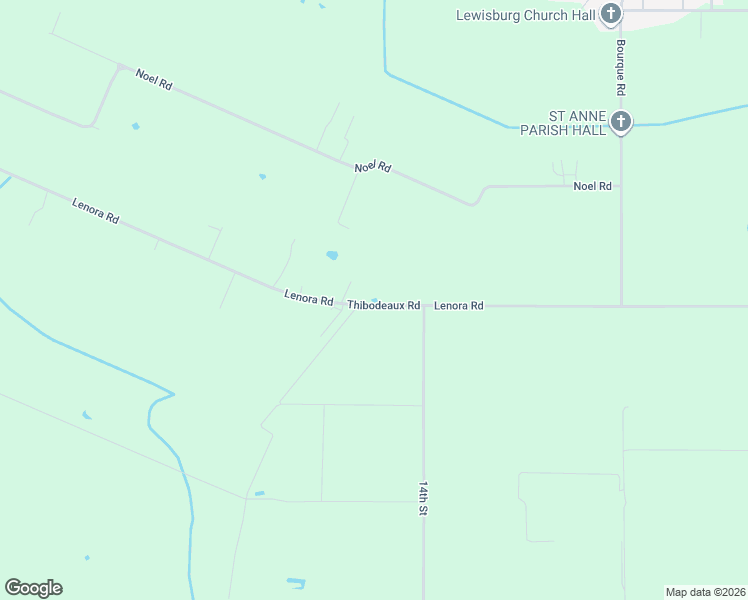 map of restaurants, bars, coffee shops, grocery stores, and more near 1000-1076 Thibodeaux Road in Church Point