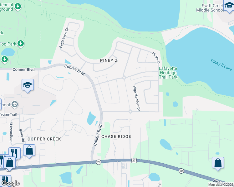 map of restaurants, bars, coffee shops, grocery stores, and more near 1067 Kingdom Drive in Tallahassee