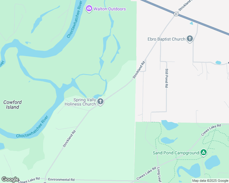 map of restaurants, bars, coffee shops, grocery stores, and more near 5574 Strickland Road in Ebro