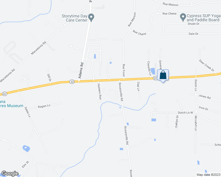 map of restaurants, bars, coffee shops, grocery stores, and more near 11500 Autumn Brook Drive in Ponchatoula