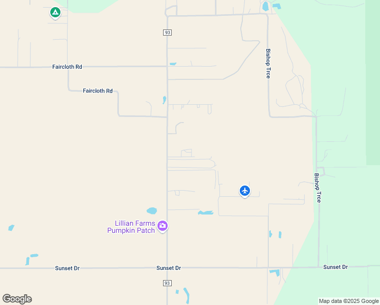 map of restaurants, bars, coffee shops, grocery stores, and more near 14546 County Road 93 in Lillian