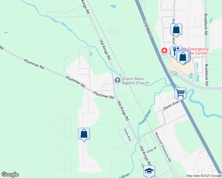 map of restaurants, bars, coffee shops, grocery stores, and more near 11254 Old Kings Road in Jacksonville