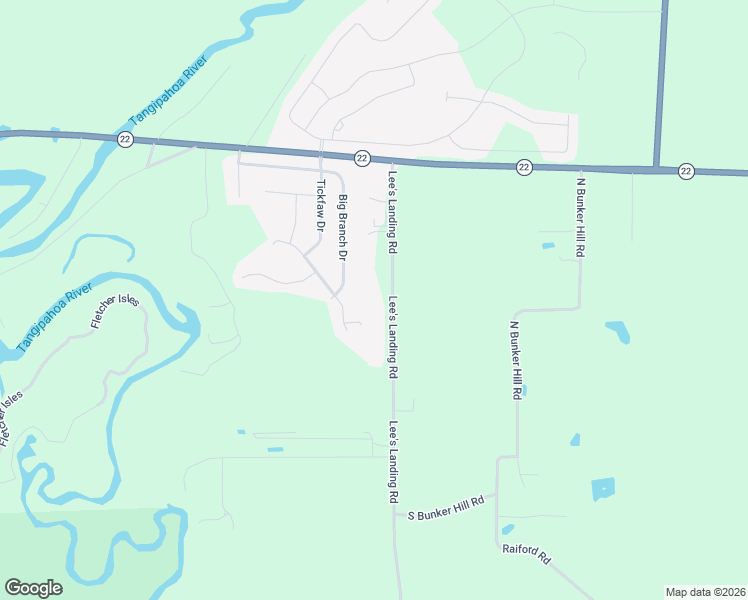 map of restaurants, bars, coffee shops, grocery stores, and more near 39545 Lee's Landing Road in Ponchatoula