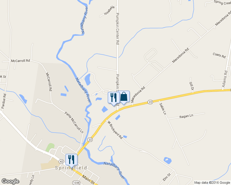map of restaurants, bars, coffee shops, grocery stores, and more near 10208 Lawrence Road in Hammond