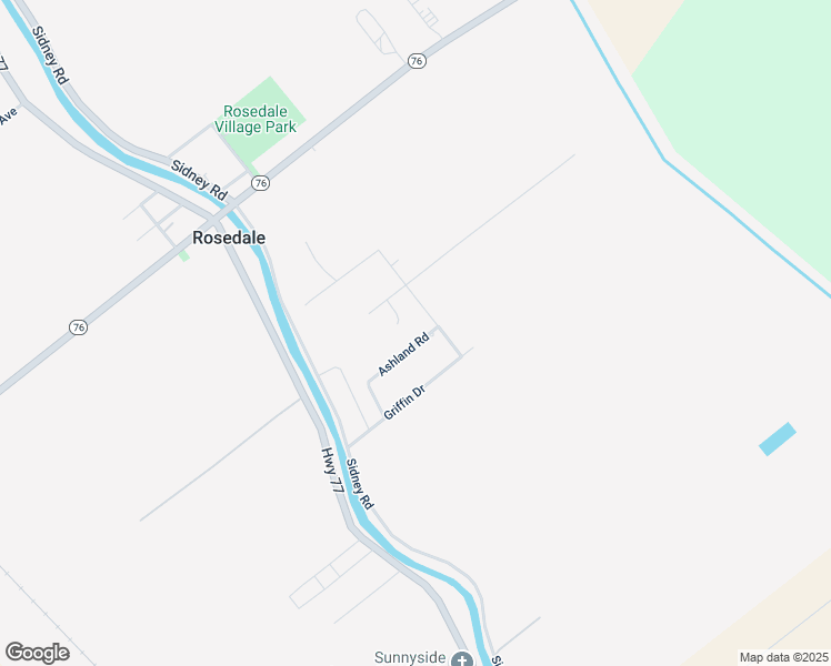 map of restaurants, bars, coffee shops, grocery stores, and more near 76310 Ashland Road in Rosedale