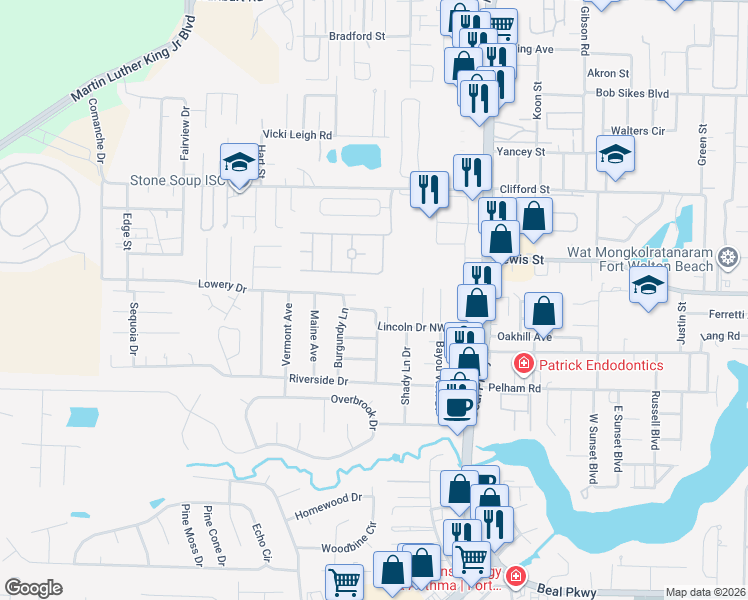 map of restaurants, bars, coffee shops, grocery stores, and more near 812 Hayley Marie Court in Fort Walton Beach