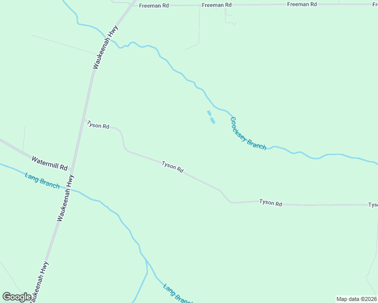 map of restaurants, bars, coffee shops, grocery stores, and more near 1667 Tyson Road in Monticello