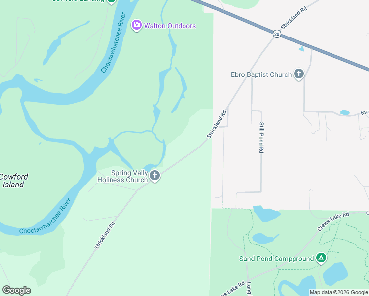 map of restaurants, bars, coffee shops, grocery stores, and more near 5574-5580 Strickland Road in Ebro