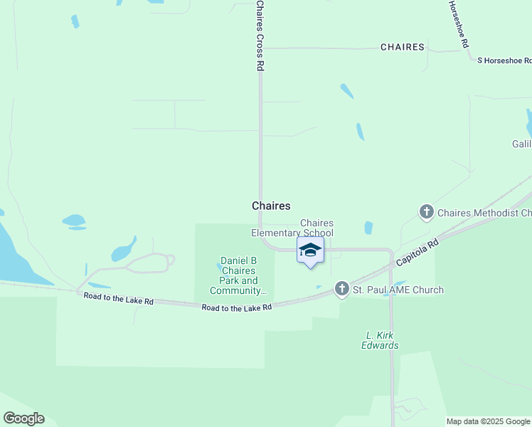 map of restaurants, bars, coffee shops, grocery stores, and more near 4701 Chaires Cross Road in Tallahassee