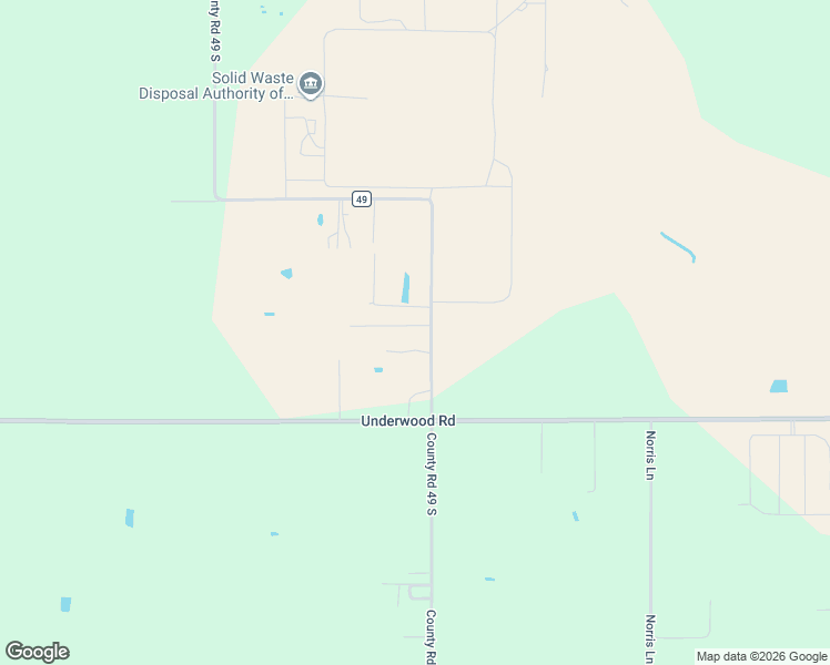 map of restaurants, bars, coffee shops, grocery stores, and more near 16305-16963 County Road 49 South in Summerdale