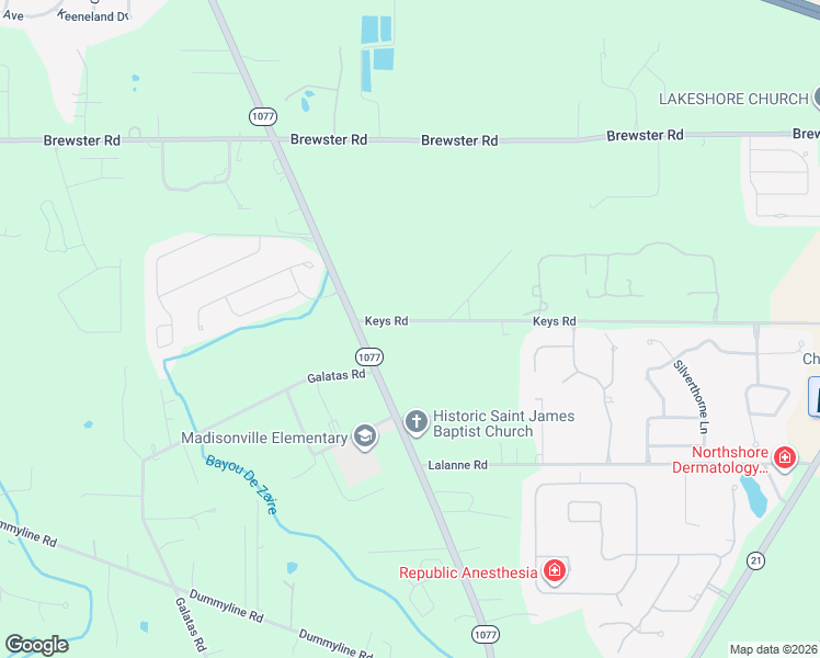 map of restaurants, bars, coffee shops, grocery stores, and more near 14305 Keys Road in Covington