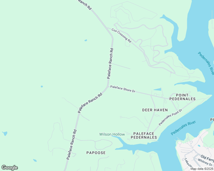 map of restaurants, bars, coffee shops, grocery stores, and more near 102 Paleface Ranch Road in Spicewood