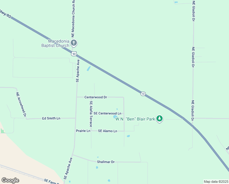 map of restaurants, bars, coffee shops, grocery stores, and more near 417 Southeast Remington Drive in Lee