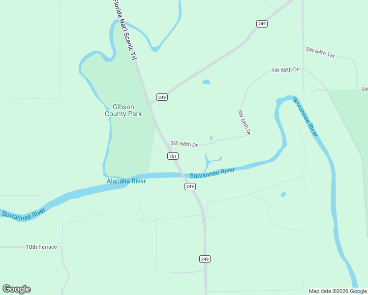 map of restaurants, bars, coffee shops, grocery stores, and more near Southwest 68th Drive in Jasper