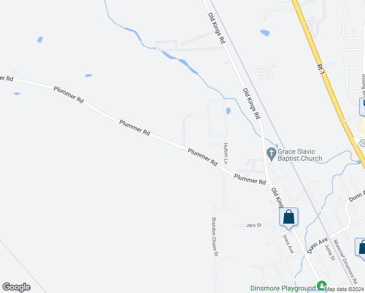 map of restaurants, bars, coffee shops, grocery stores, and more near 7739 Plummer Road in Jacksonville