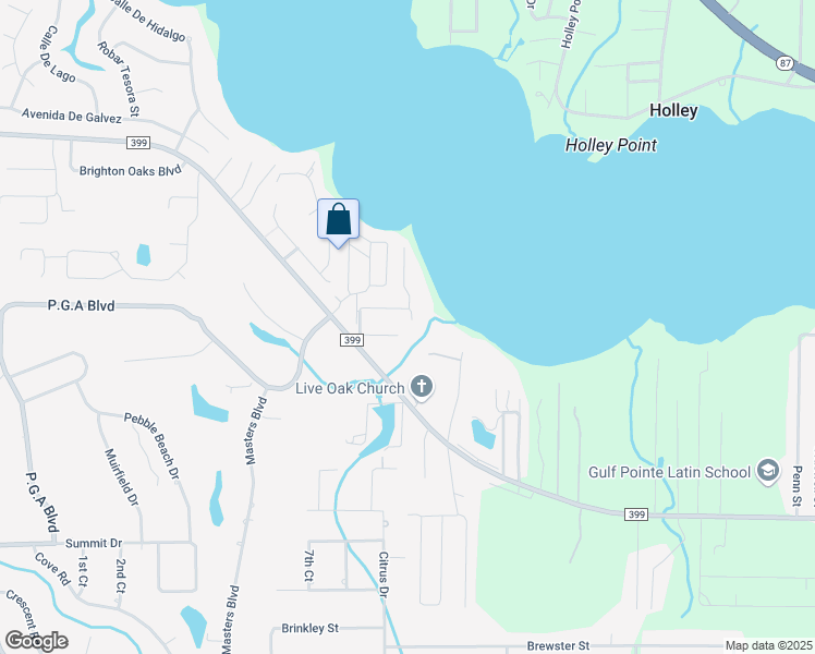 map of restaurants, bars, coffee shops, grocery stores, and more near 7292 Mossy Oaks Court in Navarre