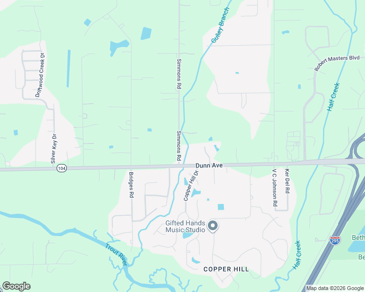 map of restaurants, bars, coffee shops, grocery stores, and more near 11319 Simmons Road in Jacksonville