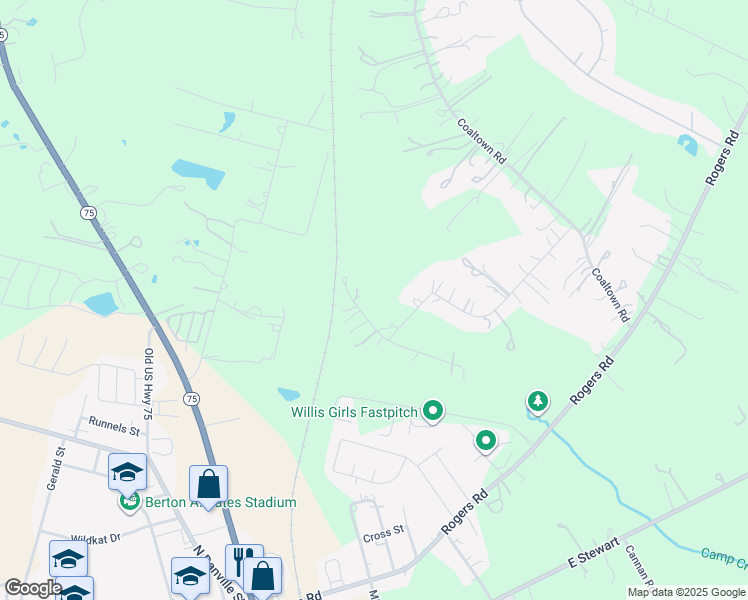 map of restaurants, bars, coffee shops, grocery stores, and more near 13828 Bronte Courts Dr in Willis