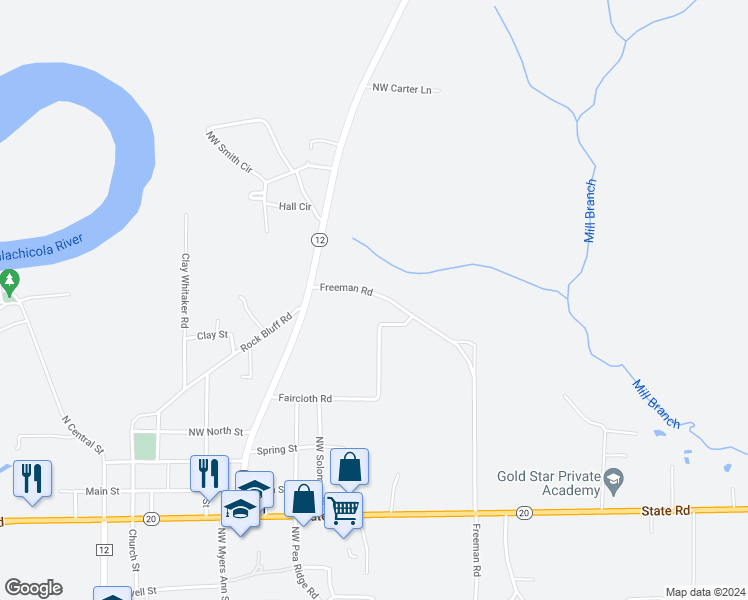 map of restaurants, bars, coffee shops, grocery stores, and more near 12119 Freeman Road in Bristol