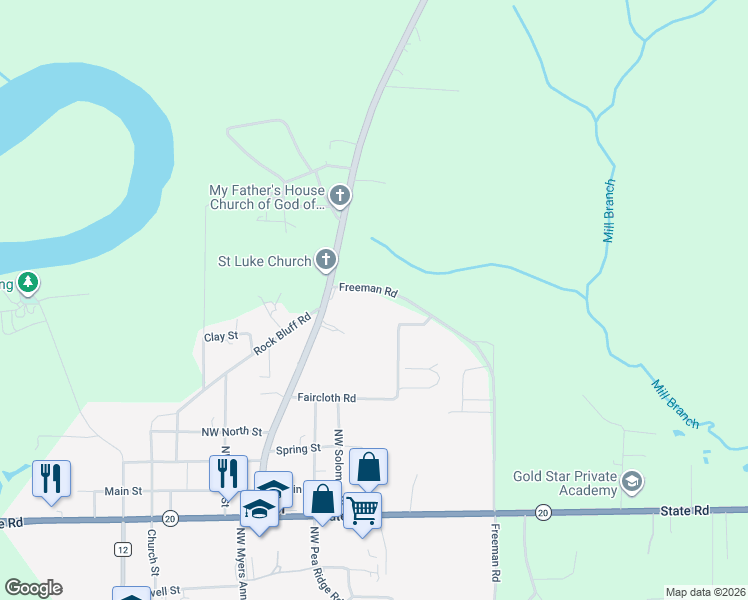 map of restaurants, bars, coffee shops, grocery stores, and more near 12119 Freeman Road in Bristol