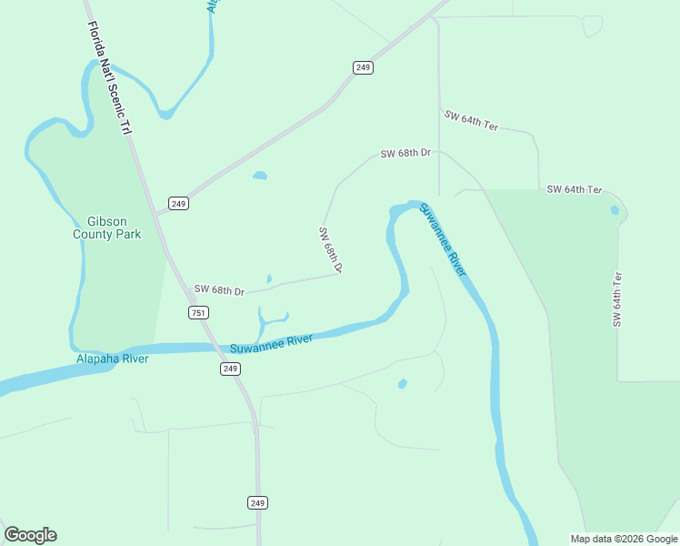 map of restaurants, bars, coffee shops, grocery stores, and more near Southwest 68th Drive in Jasper