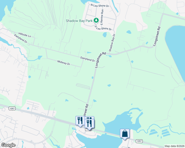 map of restaurants, bars, coffee shops, grocery stores, and more near 14210 Longstreet Road in Willis