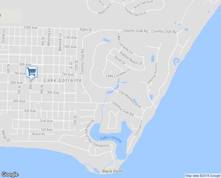 map of restaurants, bars, coffee shops, grocery stores, and more near 870 The Masters Boulevard in Shalimar