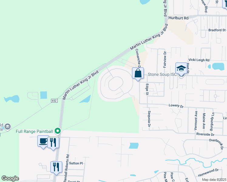 map of restaurants, bars, coffee shops, grocery stores, and more near 379 Blessinger Drive in Fort Walton Beach