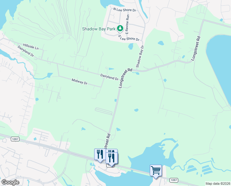 map of restaurants, bars, coffee shops, grocery stores, and more near 13780 Midway Drive in Willis