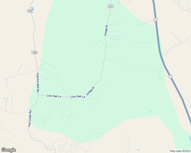 map of restaurants, bars, coffee shops, grocery stores, and more near 1410 Gregg Drive in Spicewood