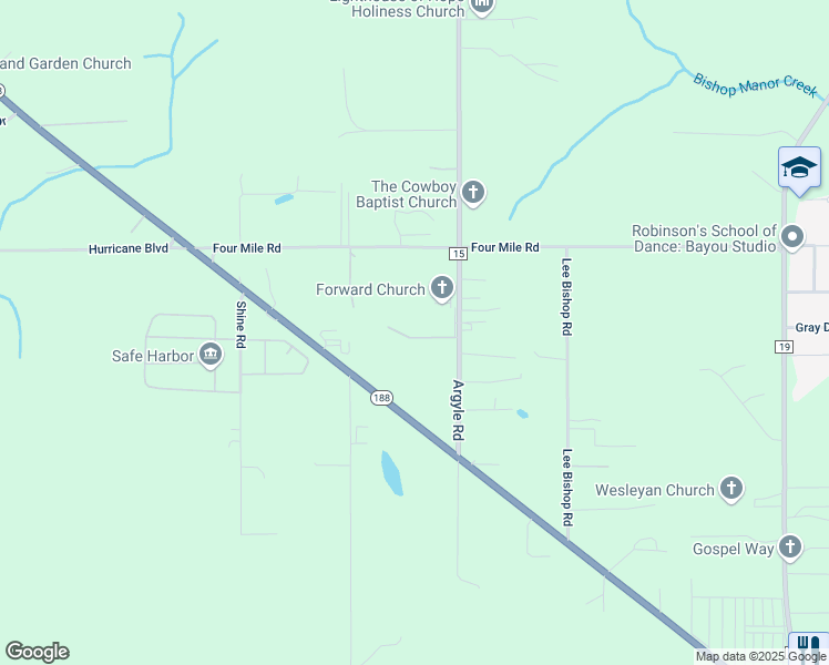 map of restaurants, bars, coffee shops, grocery stores, and more near 12032 Argyle Road in Irvington