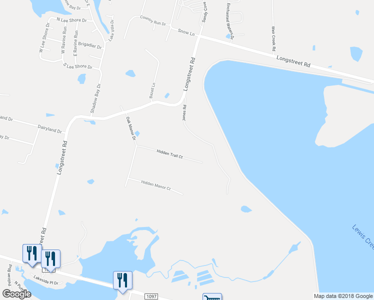 map of restaurants, bars, coffee shops, grocery stores, and more near 13268 Hidden Trail Court in Willis