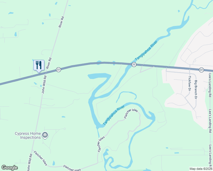 map of restaurants, bars, coffee shops, grocery stores, and more near 39834 Watters Road in Ponchatoula