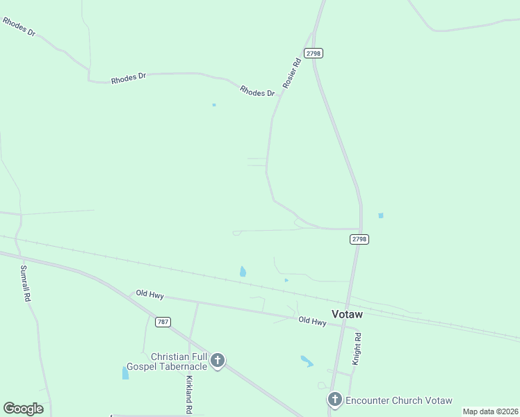 map of restaurants, bars, coffee shops, grocery stores, and more near 5466 Rosier Road in Votaw