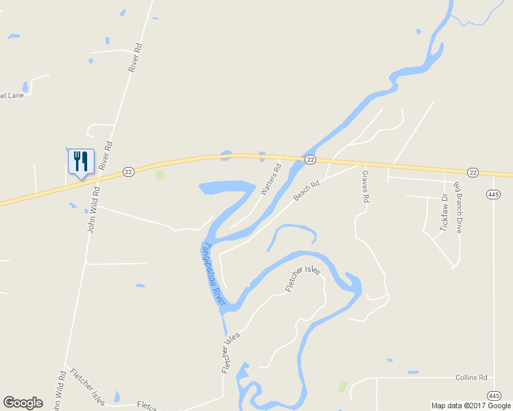 map of restaurants, bars, coffee shops, grocery stores, and more near 39834 Watters Road in Ponchatoula