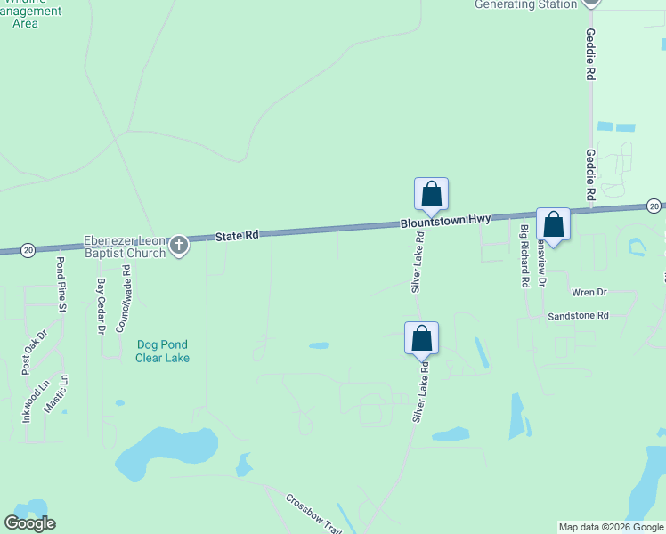 map of restaurants, bars, coffee shops, grocery stores, and more near 1366 Hollow Pine Lane in Tallahassee