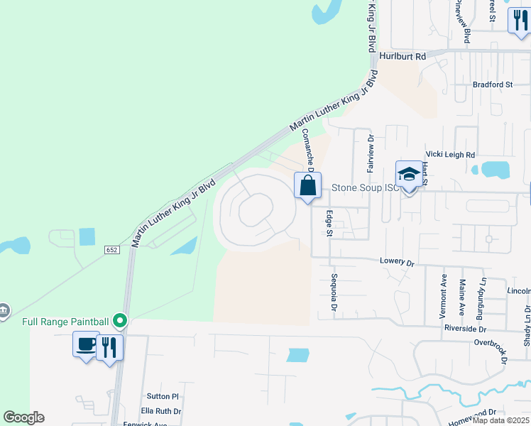 map of restaurants, bars, coffee shops, grocery stores, and more near 346 Blessinger Drive in Fort Walton Beach