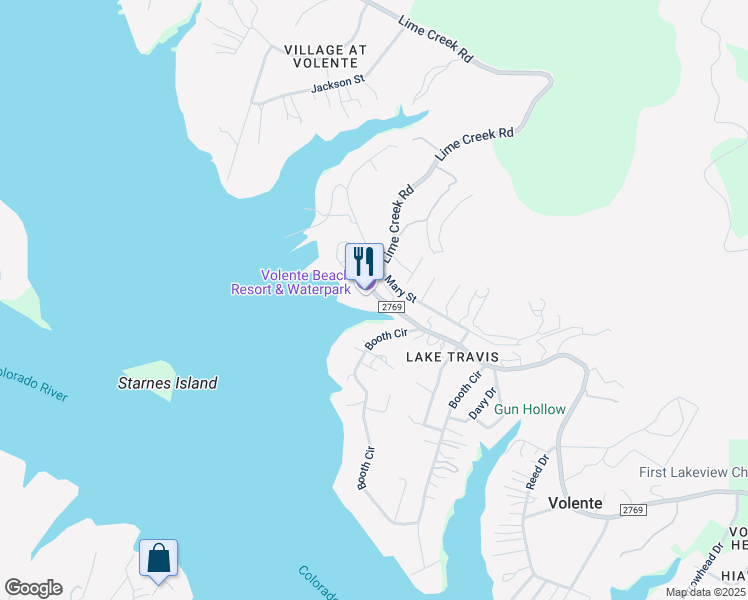 map of restaurants, bars, coffee shops, grocery stores, and more near 16107 A Farm to Market Road 2769 in Leander