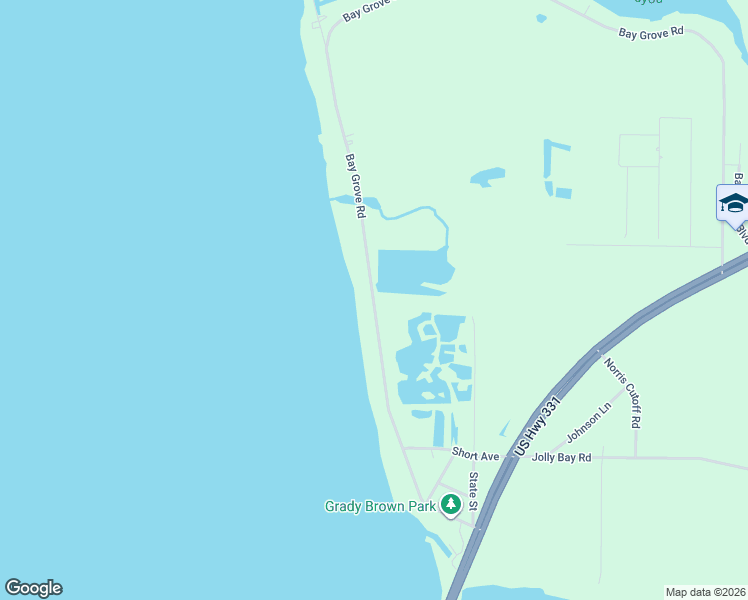 map of restaurants, bars, coffee shops, grocery stores, and more near 2916 Bay Grove Road in Freeport
