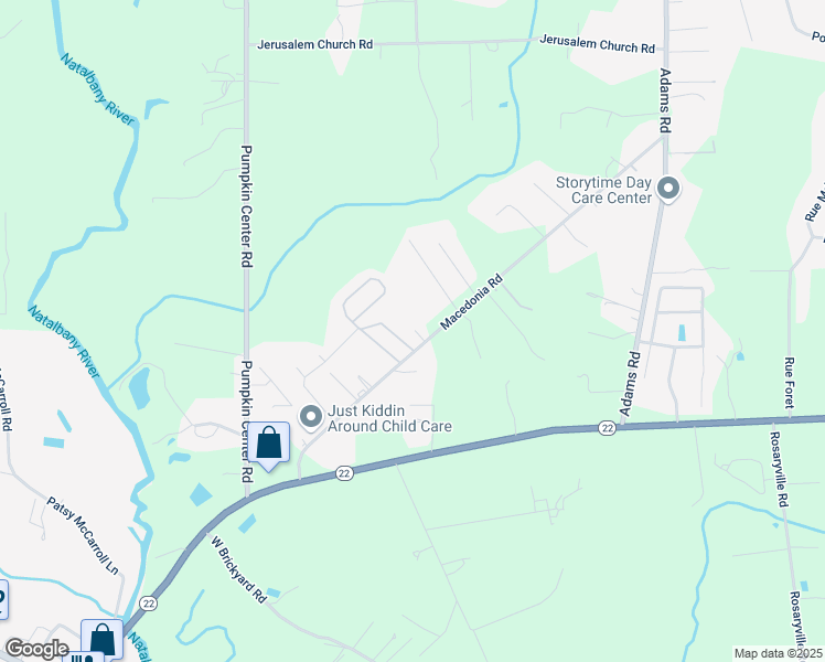 map of restaurants, bars, coffee shops, grocery stores, and more near 40264 Macedonia Road in Hammond