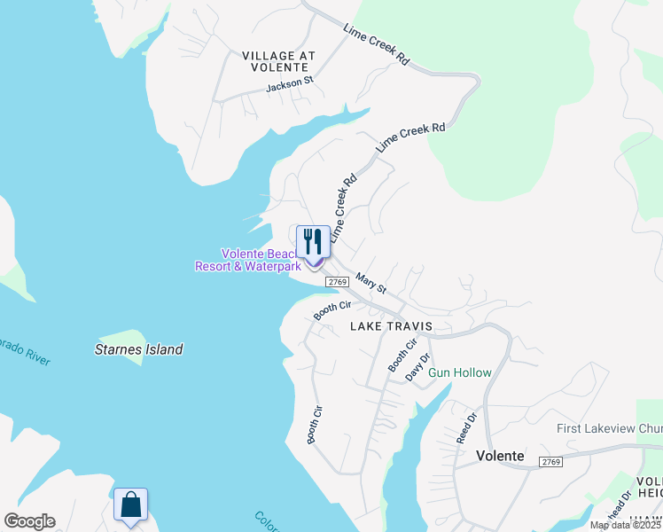 map of restaurants, bars, coffee shops, grocery stores, and more near 16107 A Farm to Market Road 2769 in Leander