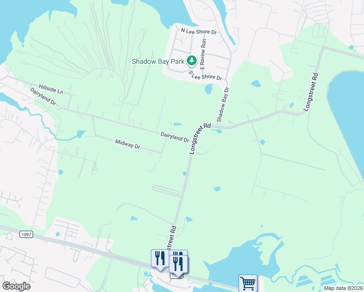 map of restaurants, bars, coffee shops, grocery stores, and more near 13780 Midway Drive in Willis