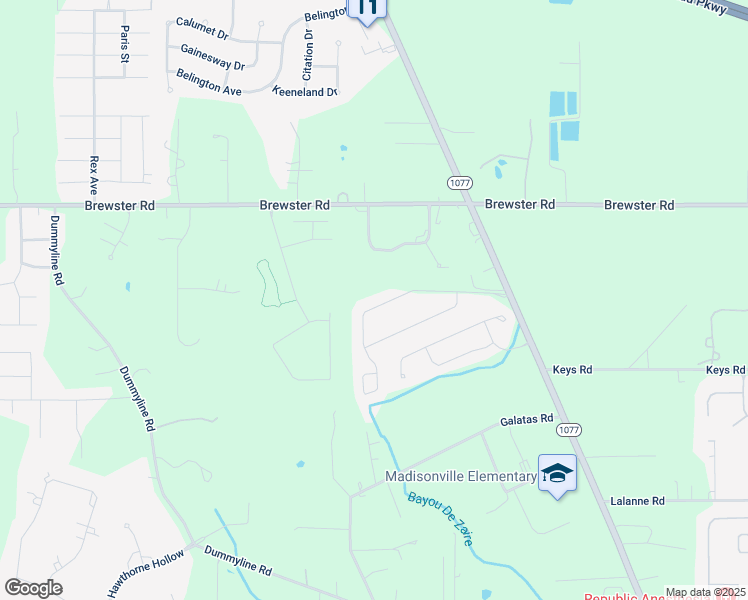 map of restaurants, bars, coffee shops, grocery stores, and more near 3010 Willow Lane in Madisonville