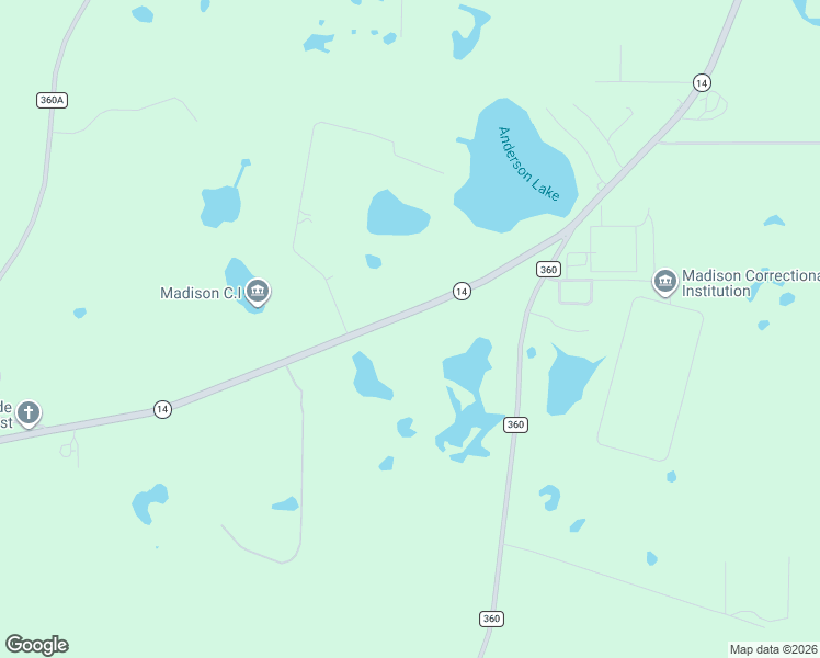 map of restaurants, bars, coffee shops, grocery stores, and more near 2429 Florida 14 in Madison