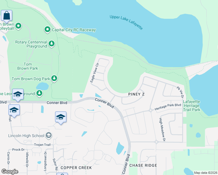 map of restaurants, bars, coffee shops, grocery stores, and more near 785 Eagle View Drive in Tallahassee