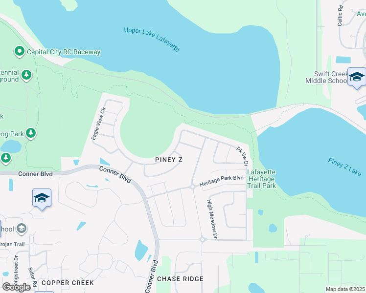 map of restaurants, bars, coffee shops, grocery stores, and more near 879 Eagle View Drive in Tallahassee