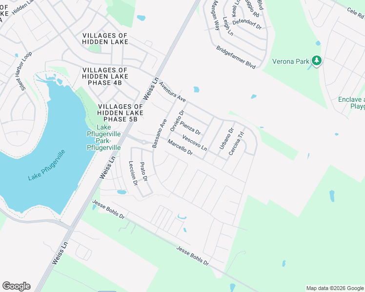 map of restaurants, bars, coffee shops, grocery stores, and more near 16436 Vescovo Lane in Pflugerville