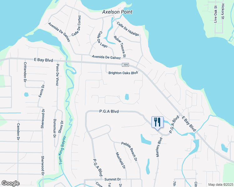 map of restaurants, bars, coffee shops, grocery stores, and more near 2979 Via Conquistadores in Navarre