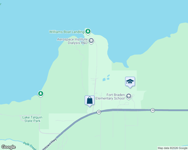 map of restaurants, bars, coffee shops, grocery stores, and more near 1318 Williams Landing Road in Tallahassee